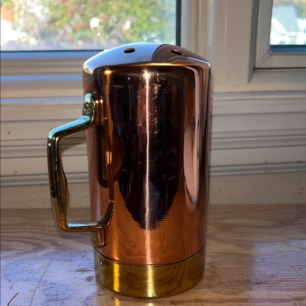 Copper‎ and Gold Cheese Shaker EUC